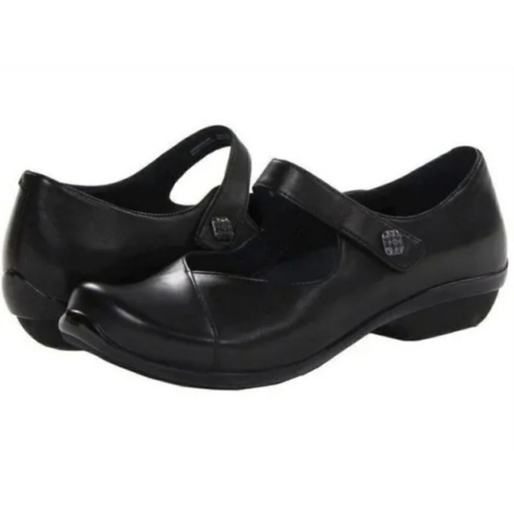 Dansko Professional Opal Black Leather Mary Jane Comfort Shoes Loafers Size‎ 42
